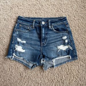 American eagle “hi-rise shortie” shorts